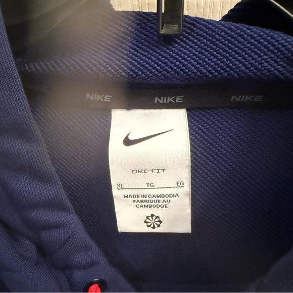 Nike Men's Navy Graphic Retro Hoodie. Size. XL - Picture 2 of 4